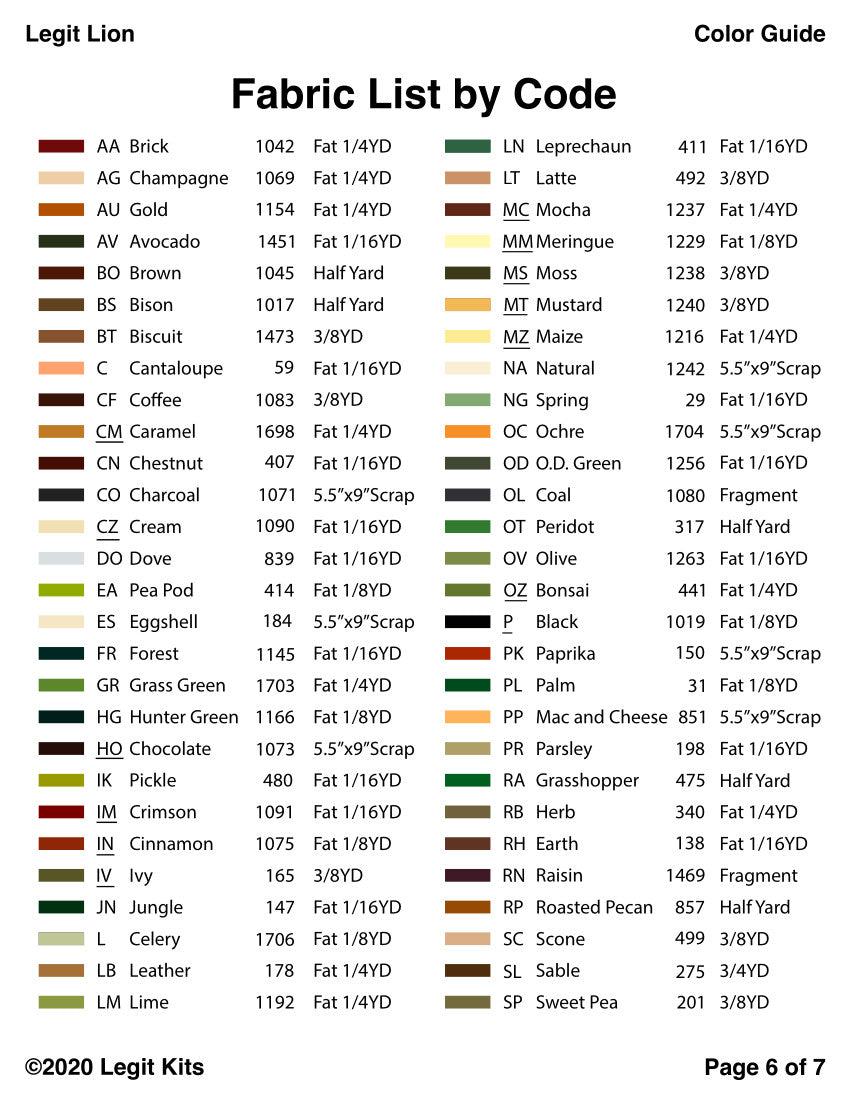 Legit Lion Pattern