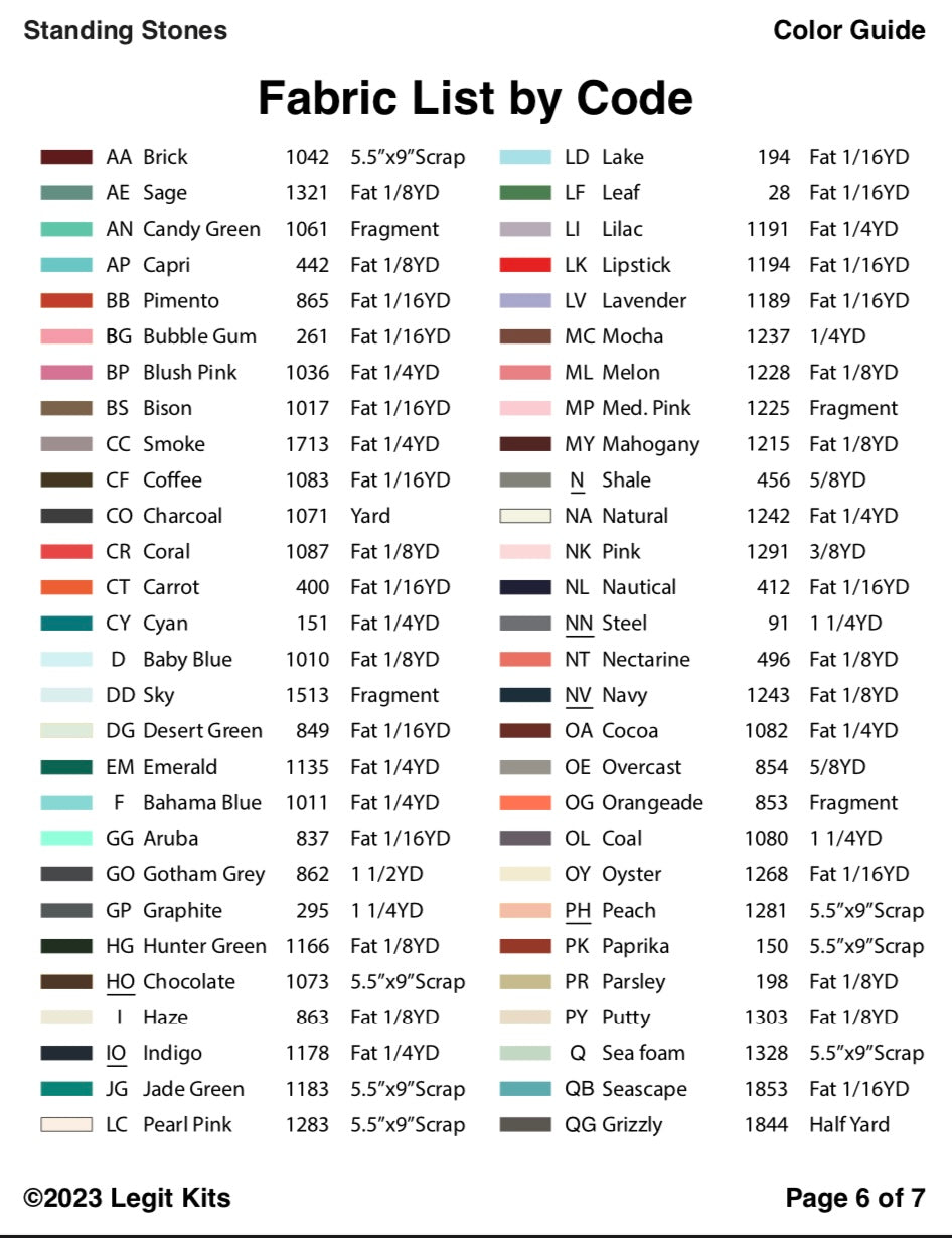 Standing Stones Quilt Kit