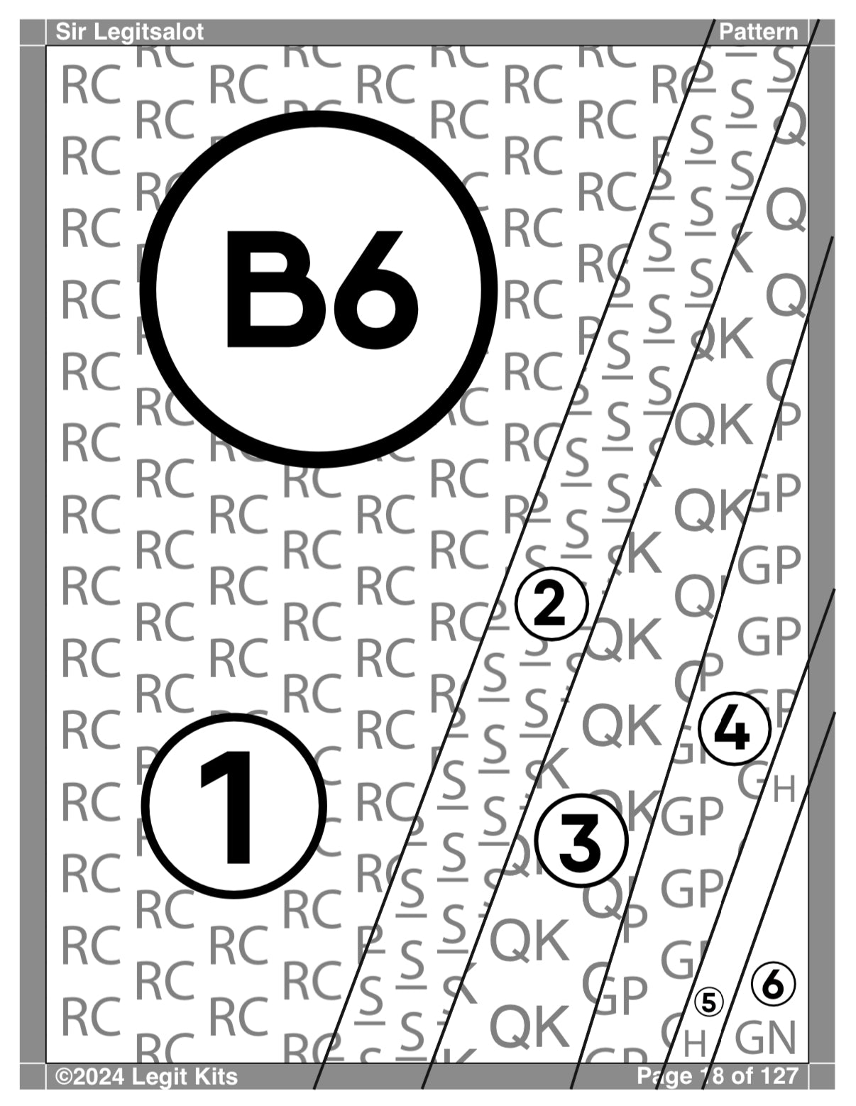 Sir Legitsalot Pattern