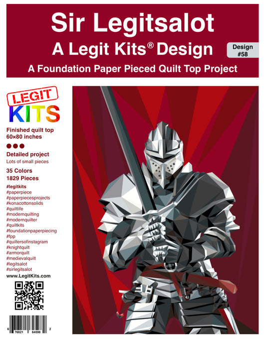 Sir Legitsalot Quilt Kit Preorder