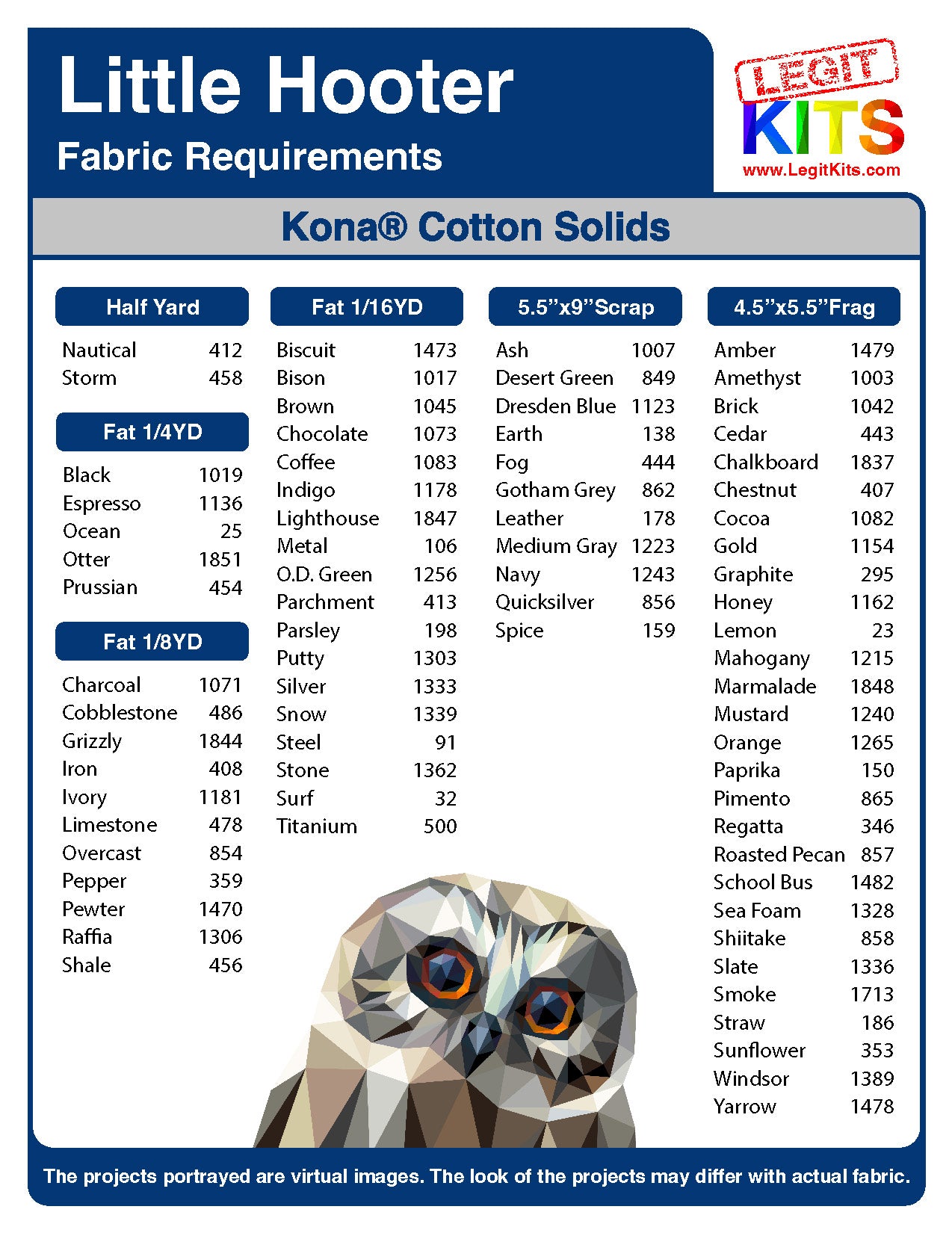 Little Hooter Fabric Pack