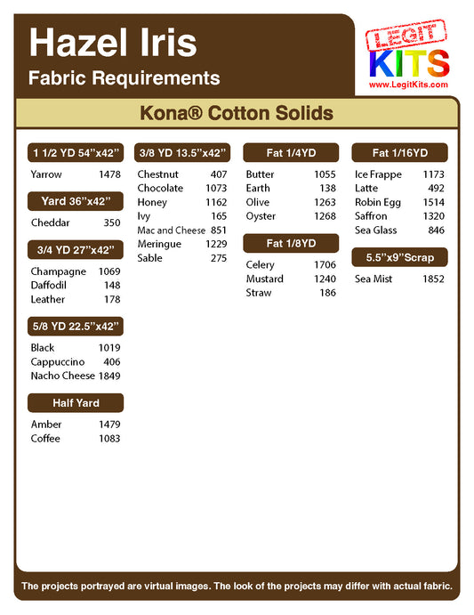 Hazel Iris Fabric Pack