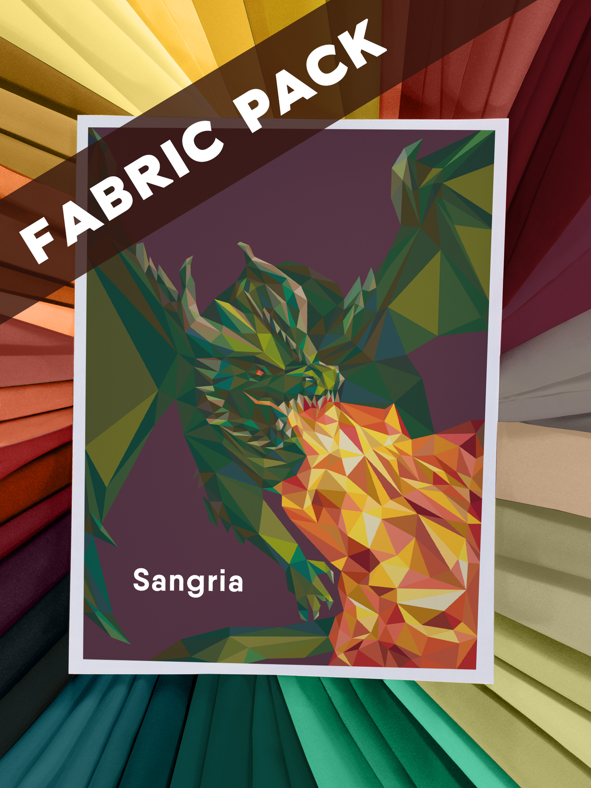 Wasabi the Dragon Fabric Pack
