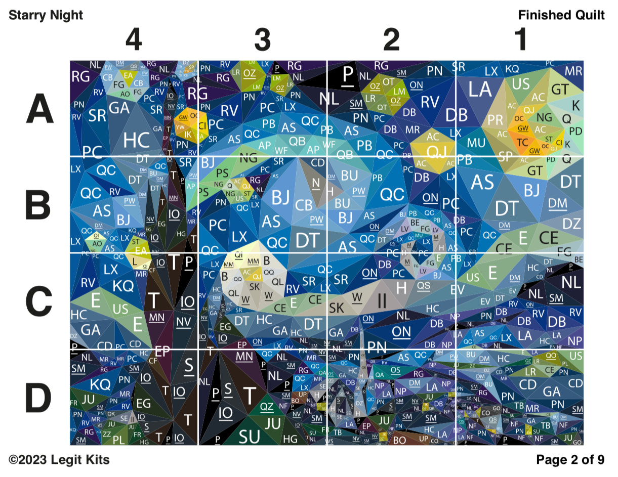 Starry Night Quilt Kit (Confetti)