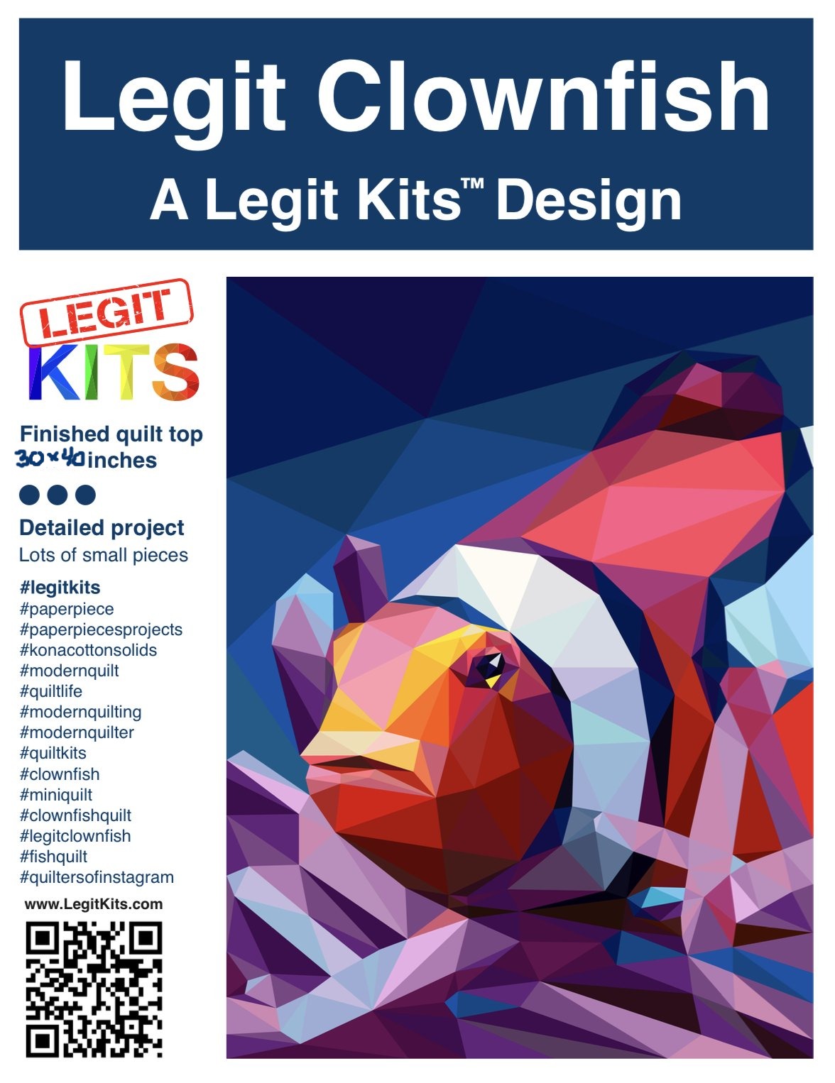 Clownfish Quilt Kit