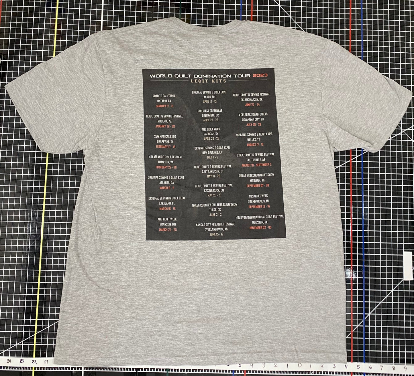 CLEARANCE 2023 World Quilt Domination Tee Shirt