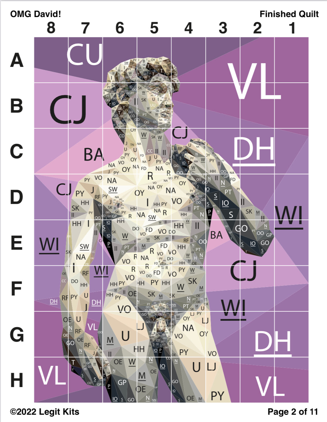 OMG David 360 Degree Quilt Kit