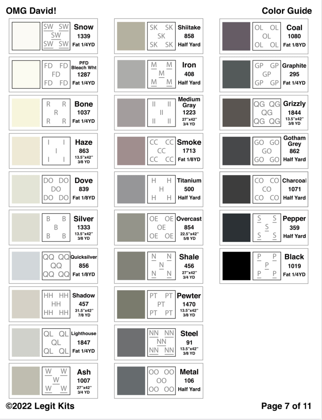 OMG David 360 Degree Quilt Kit