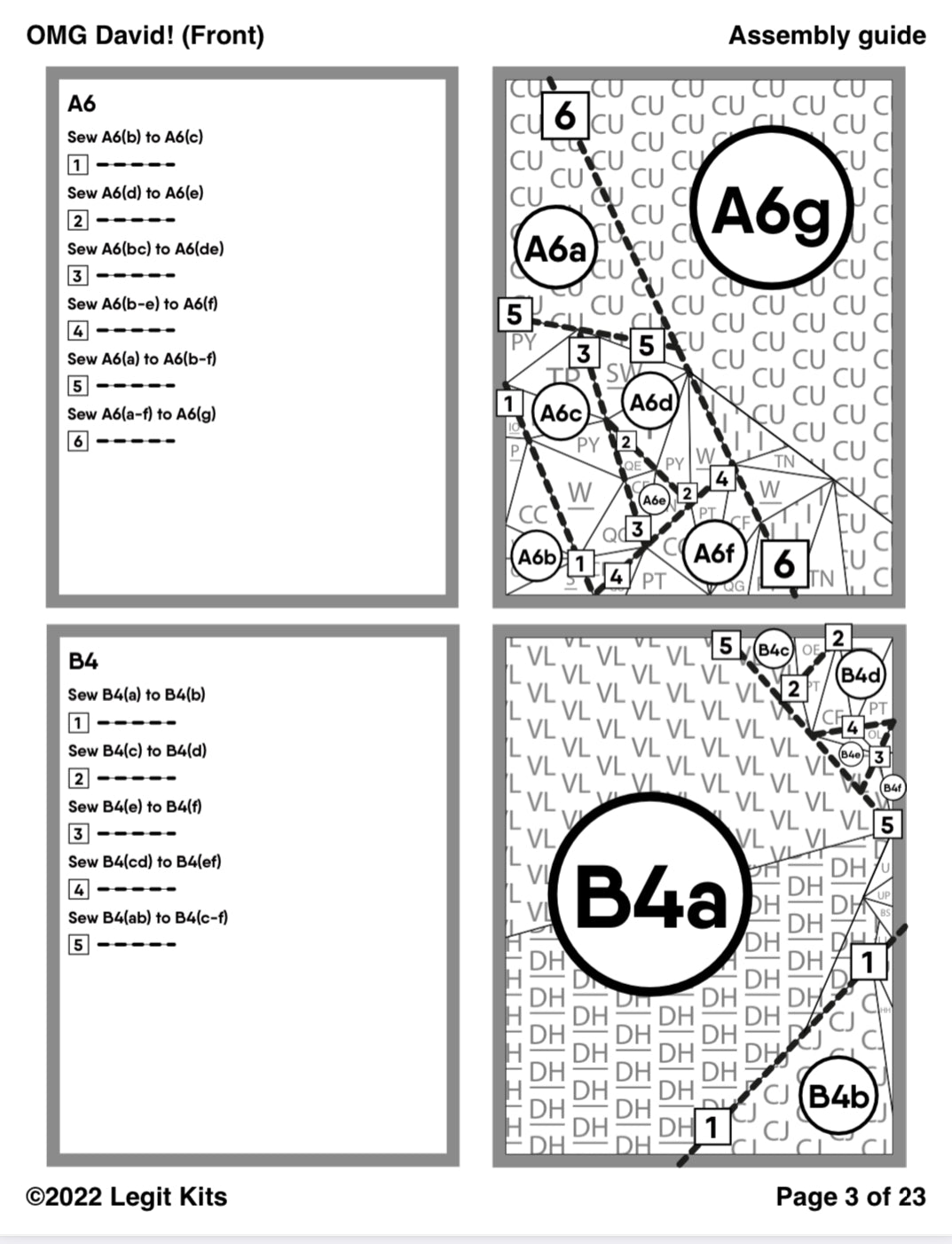 OMG David 360 Degree Quilt Kit