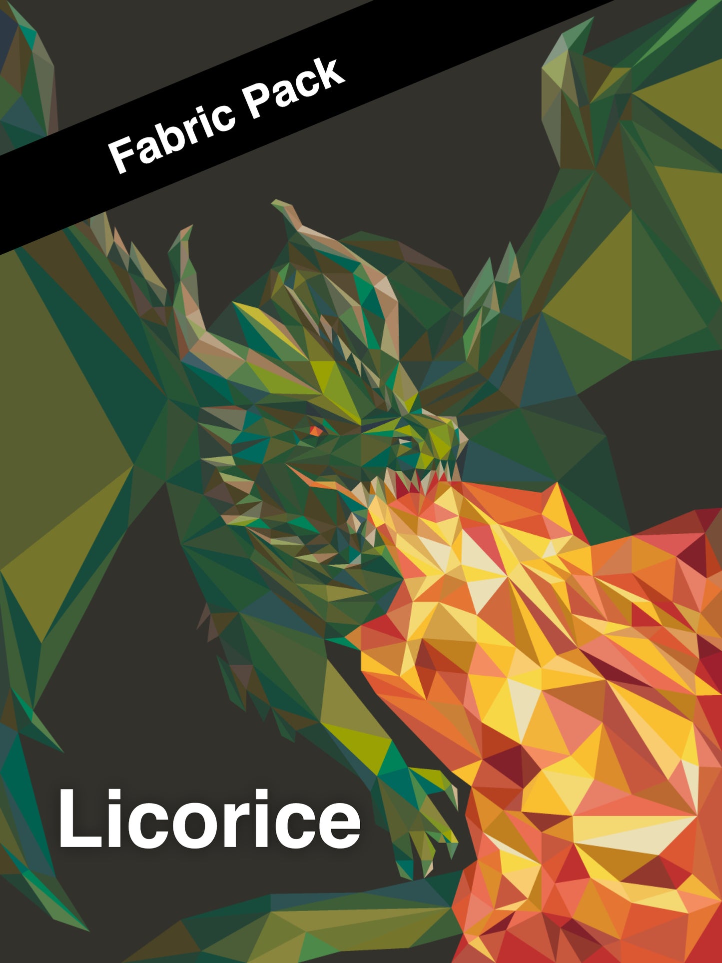 Wasabi the Dragon Fabric Pack