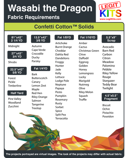 Wasabi the Dragon Pattern