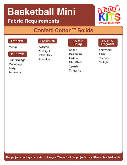 Basketball Mini Pattern