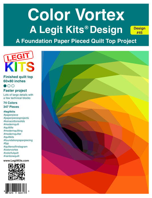 Color Vortex Quilt Kit Preorder