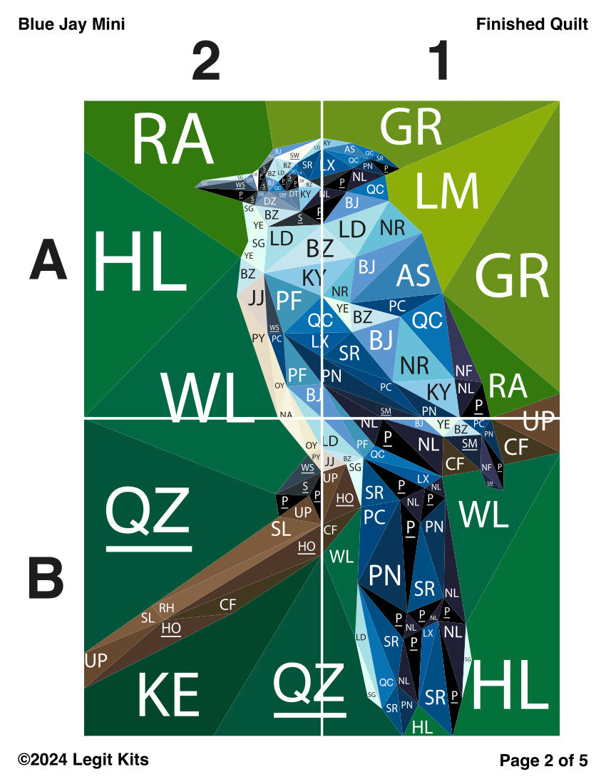 Blue Jay Mini Pattern – Legit Kits