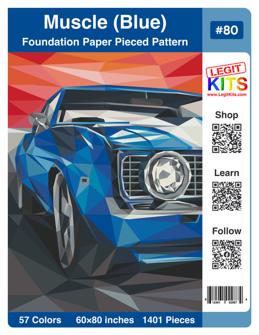 Muscle (Blue) Quilt Kit