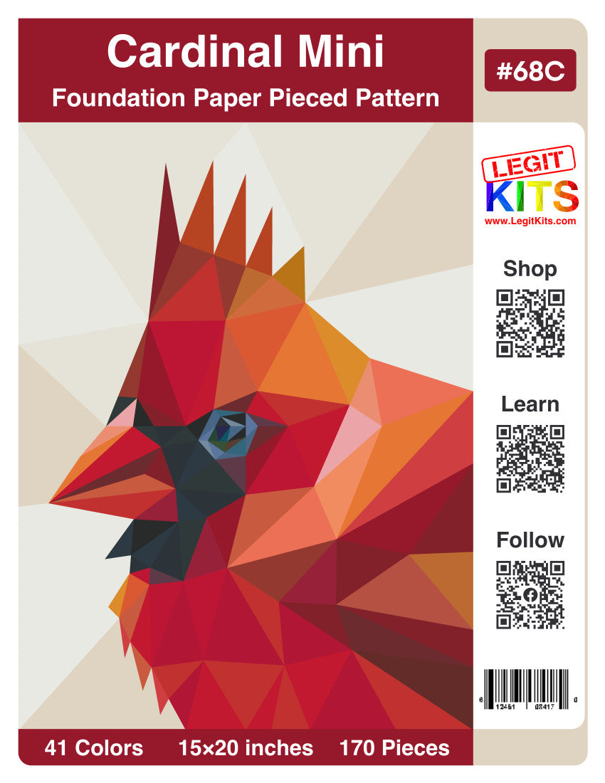 Cardinal Mini Pattern (CONFETTI)