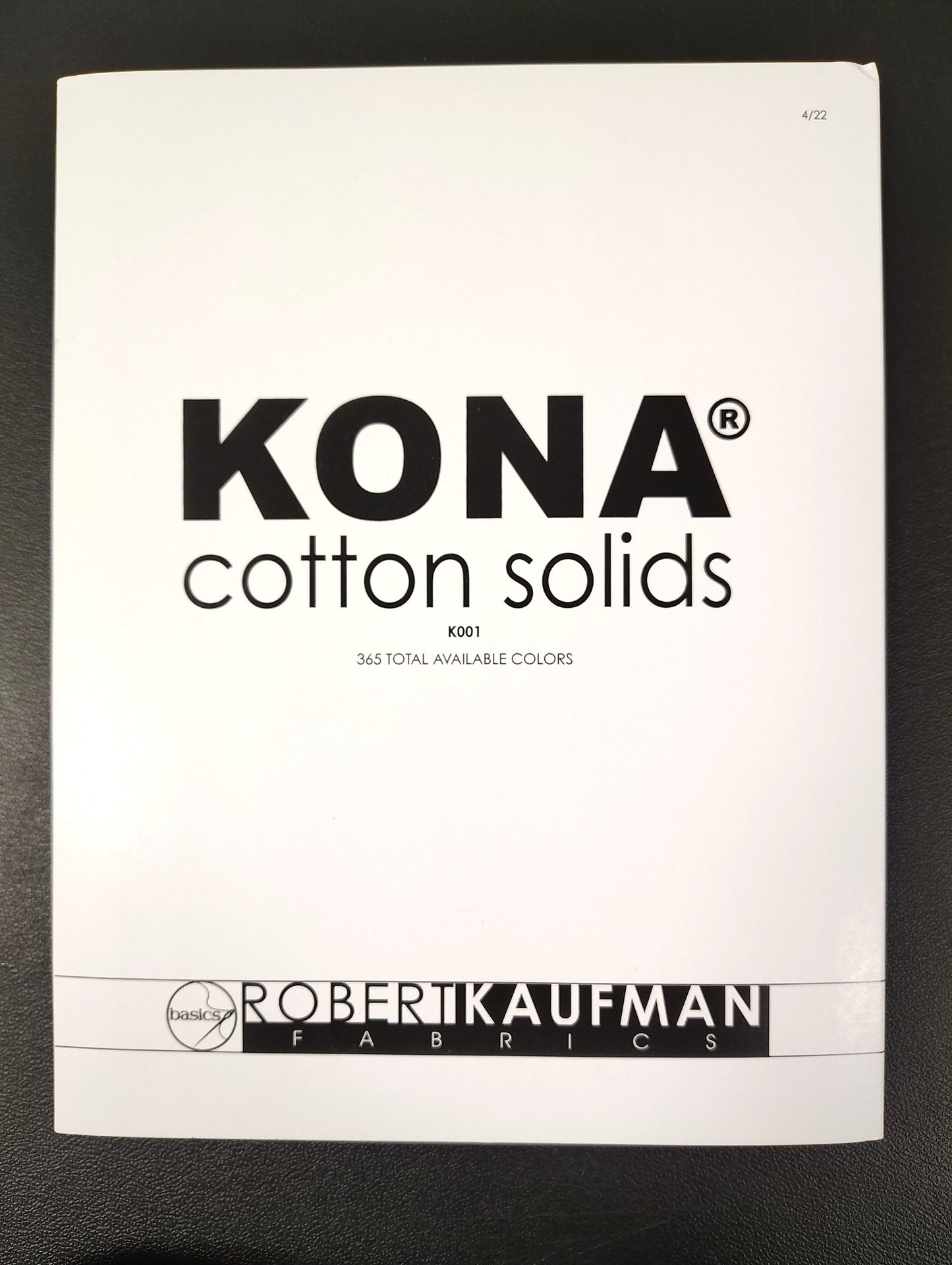 Kona Cotton Solids Color Card