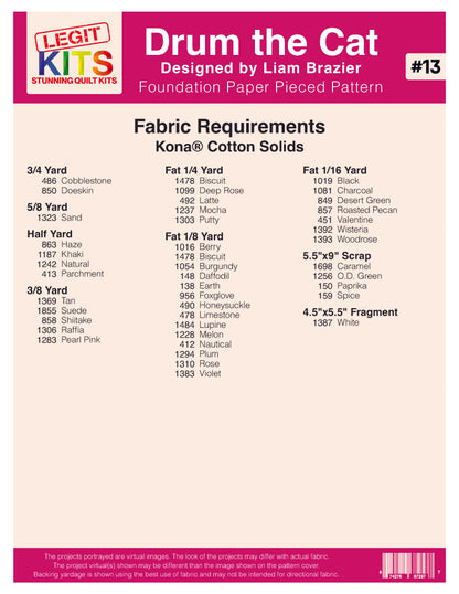 Drum the Cat Pattern