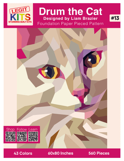 Drum the Cat Quilt Kit
