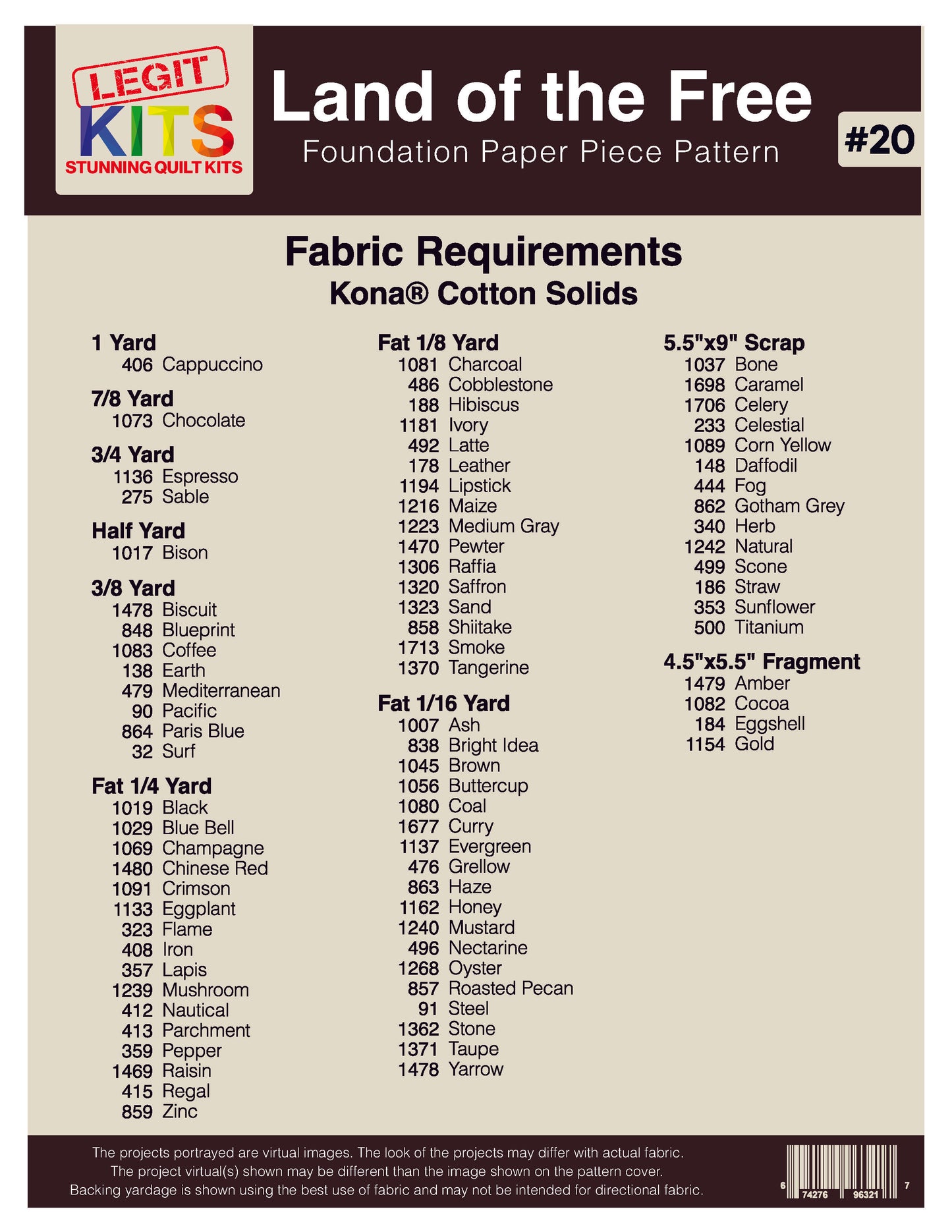 Land of the Free Pattern