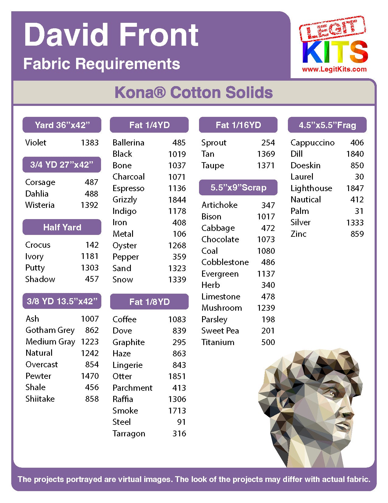 David Front Quilt Kit