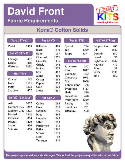 David Front Fabric Pack