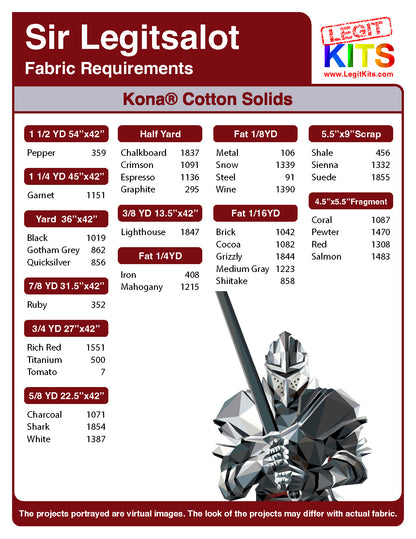 Sir Legitsalot Fabric Pack