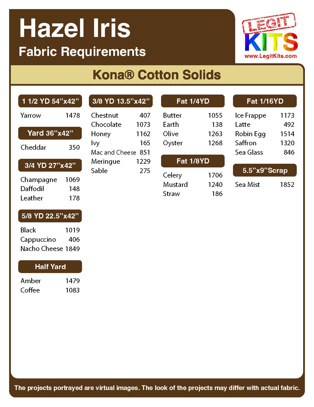 Hazel Iris Fabric Pack