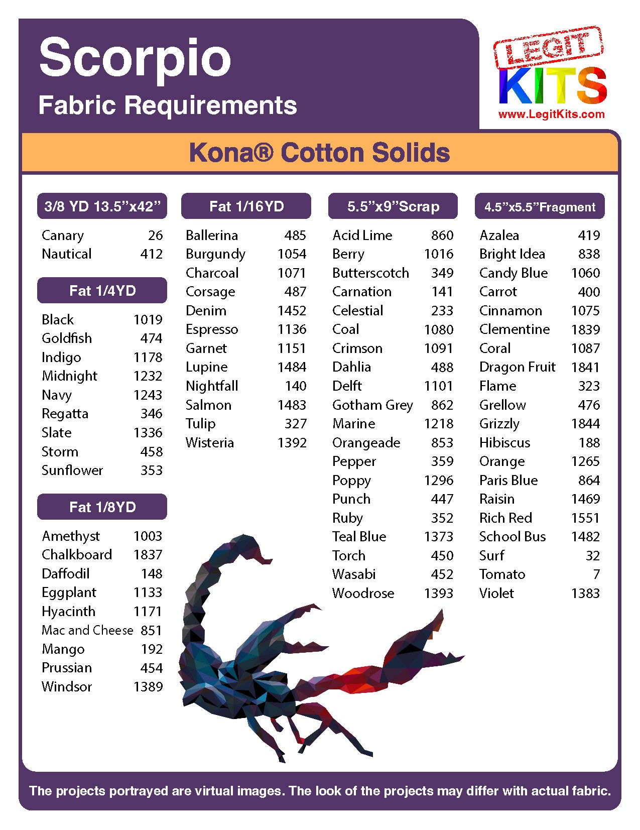 Scorpio Fabric Pack