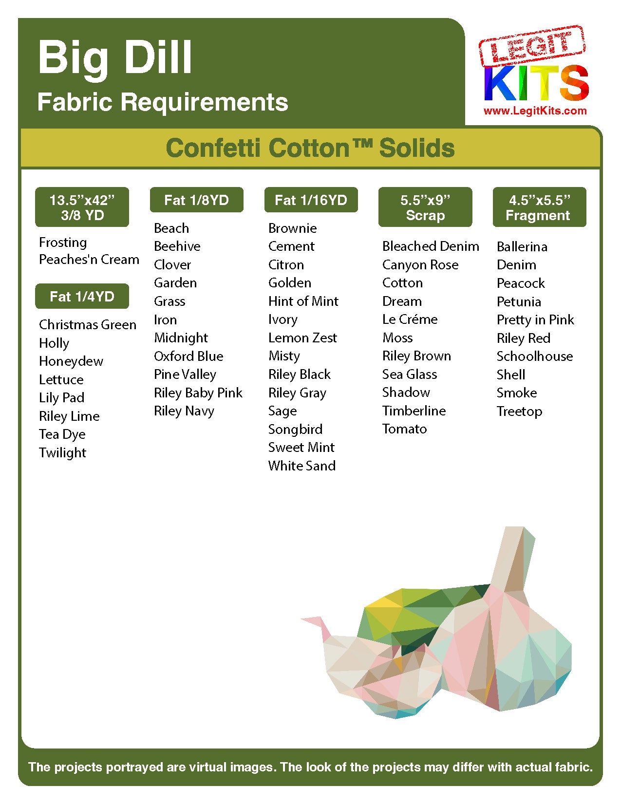 Big Dill Fabric Pack