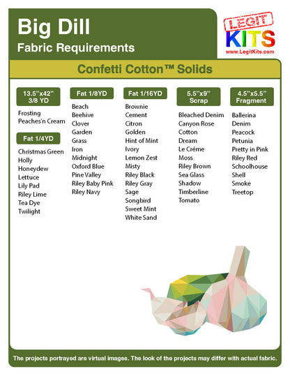 Big Dill Fabric Pack