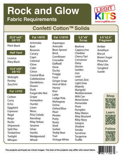 Rock & Glow Fabric Pack