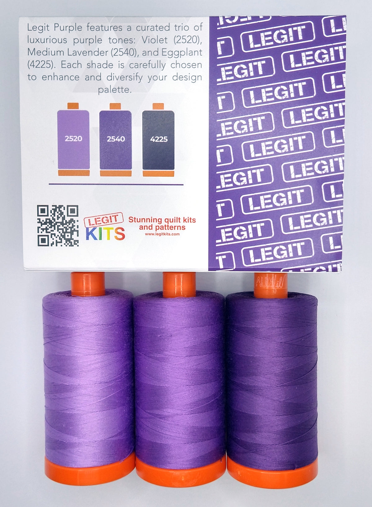 Legit Thread Kit Aurifil Thread Collection - Purple – Legit Kits