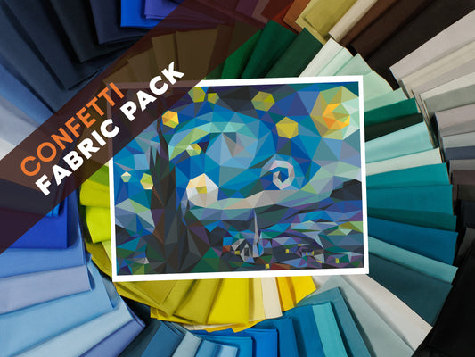 Starry Night CONFETTI Fabric Pack