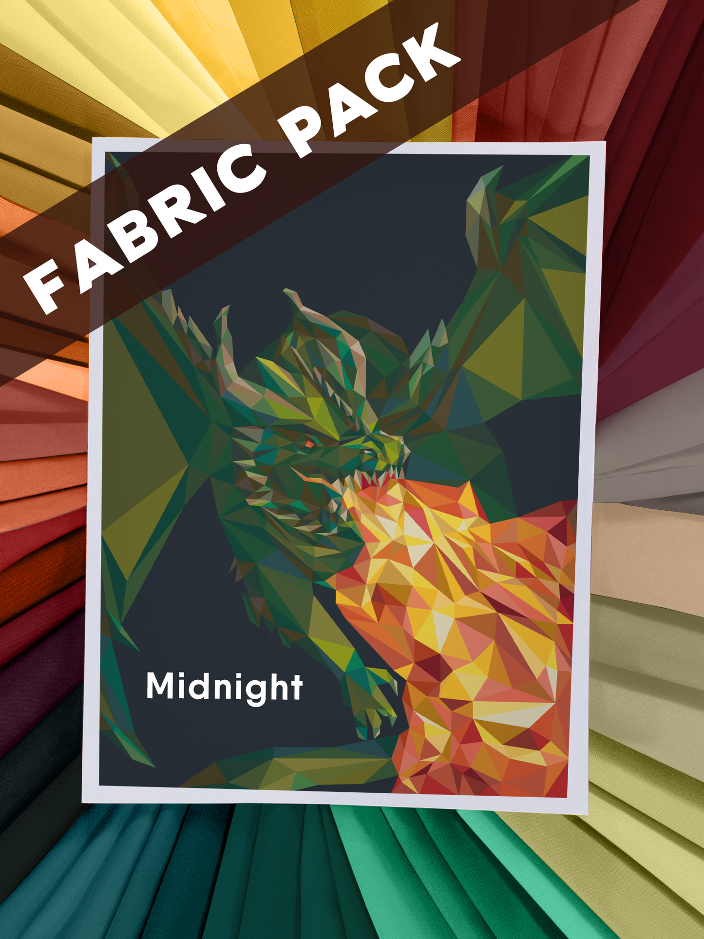 Wasabi the Dragon Fabric Pack