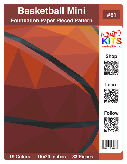 Basketball Mini Quilt Kit