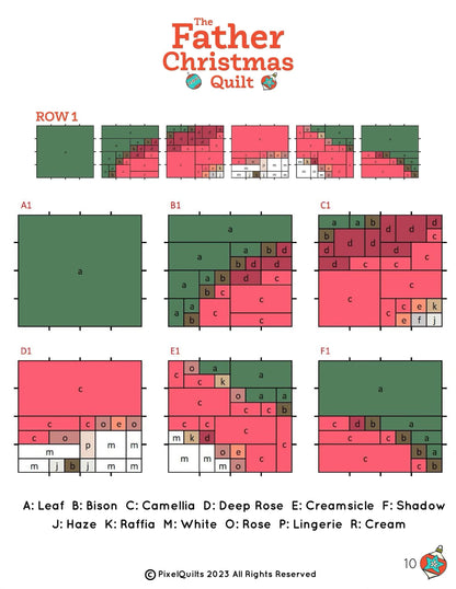 Father Christmas by PixelQuilt Quilt Kit