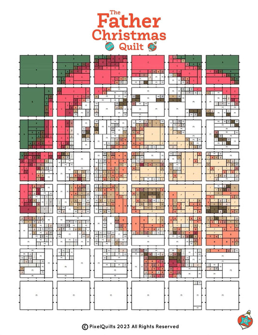 Father Christmas by PixelQuilt Quilt Kit