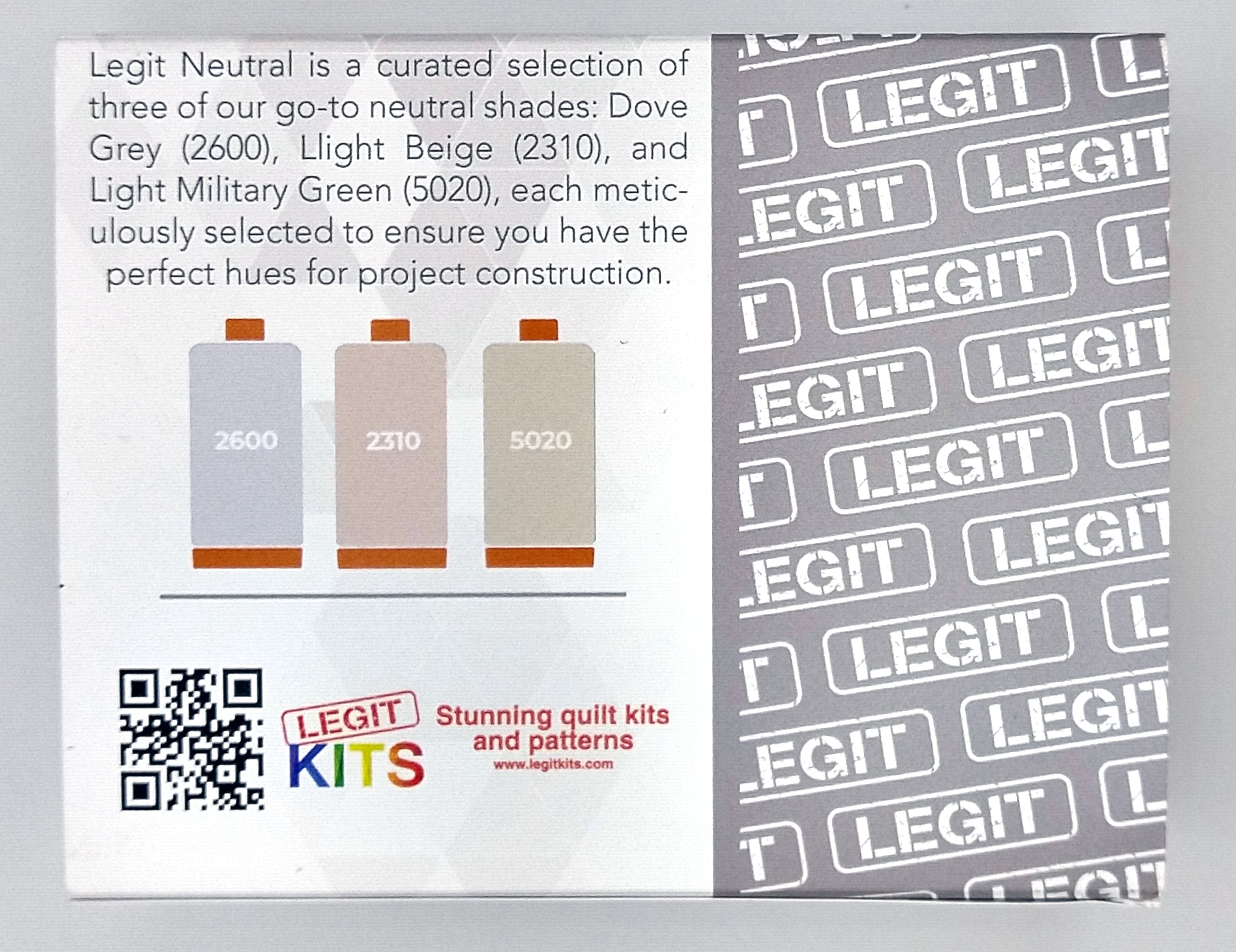 Legit Thread Kit Aurifil Thread Collection - Neutral – Legit Kits