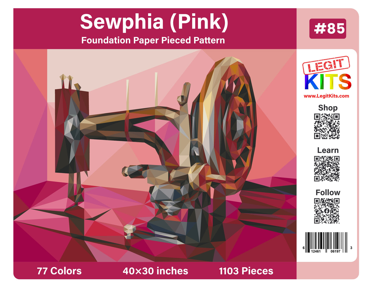 Sewphia (Pink) Quilt Kit