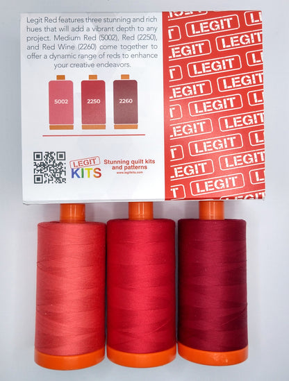 Aurifil Thread Collection - Red