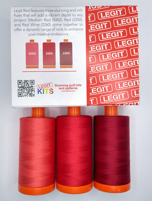 Aurifil Thread Collection - Red