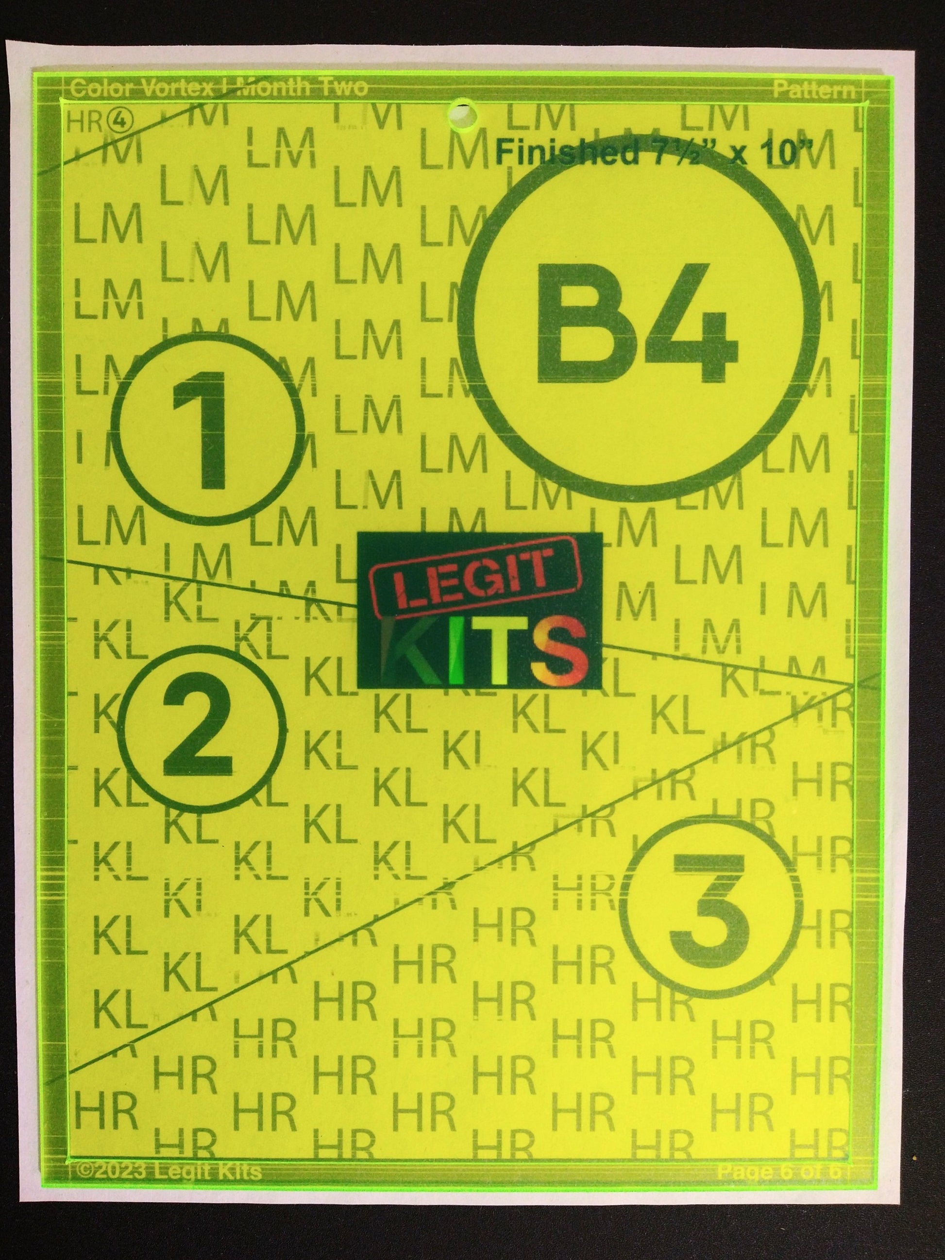 Legit Kits Square Up Ruler 7.5x10