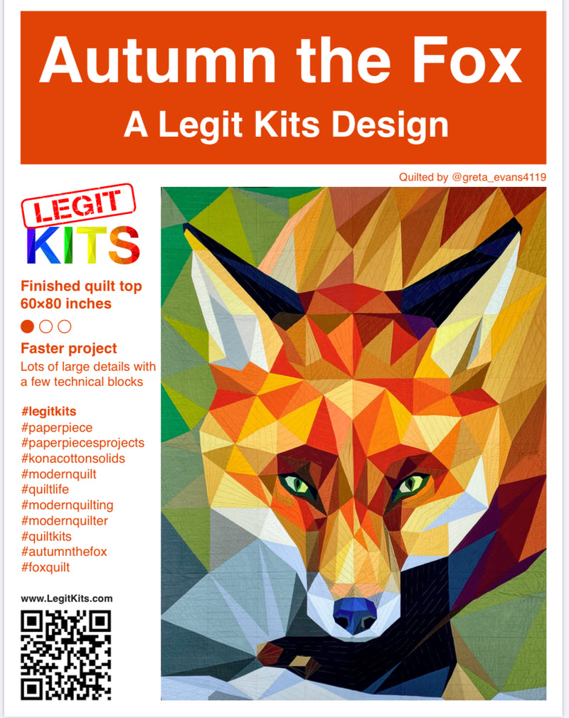 Autumn the Fox Printed Pattern Only