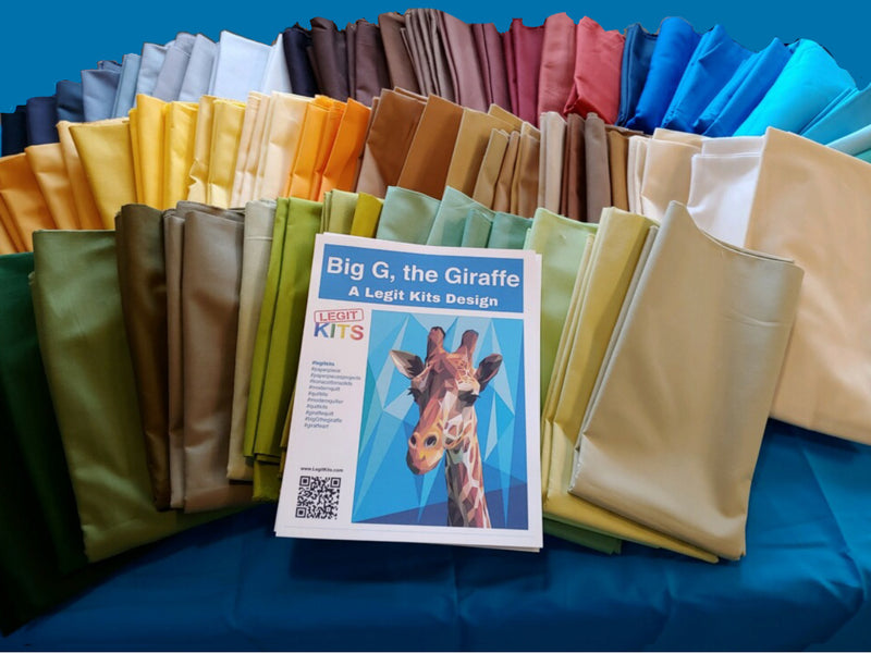 Big G the Giraffe Full Quilt Top Kit