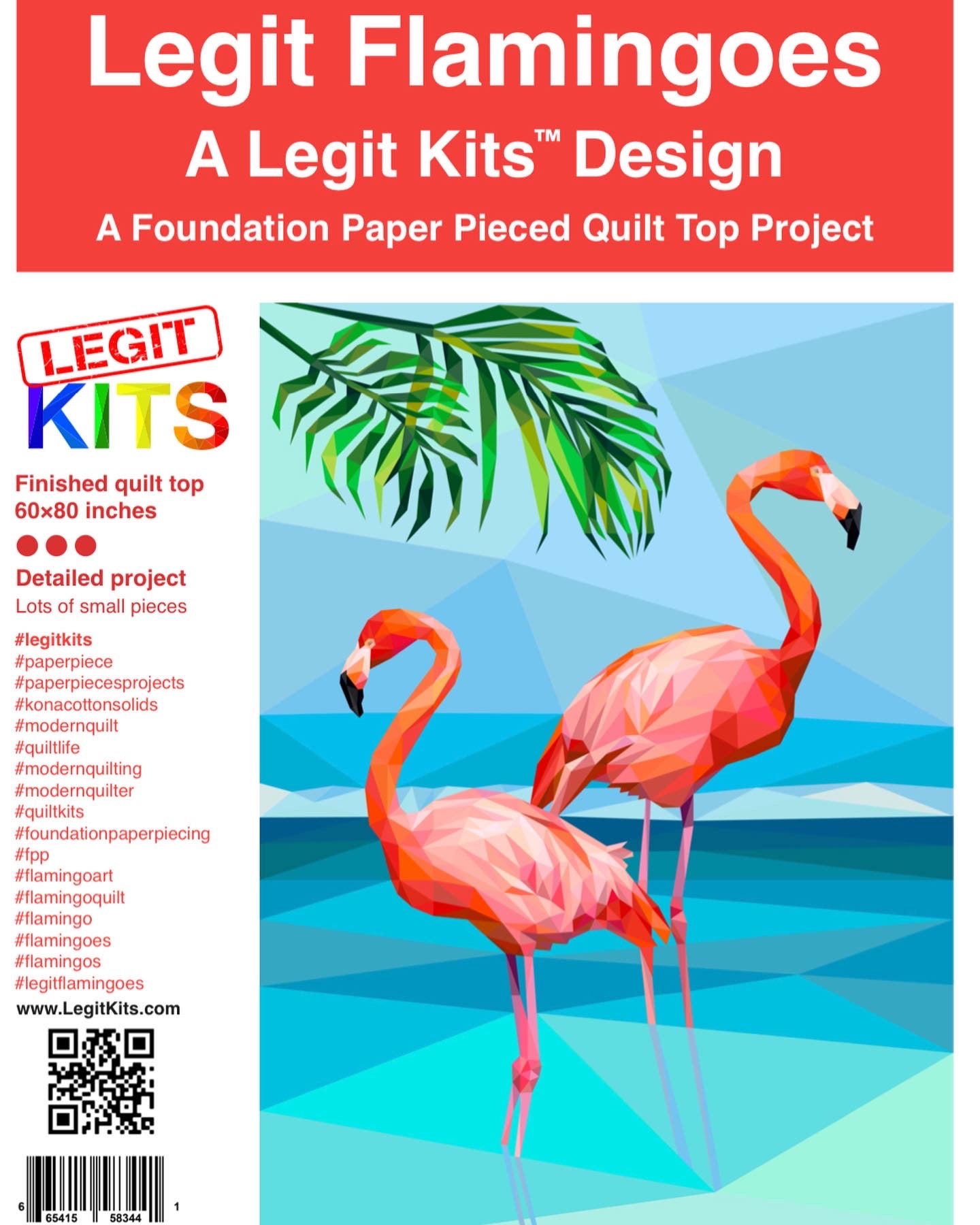 Legit Flamingoes Quilt Kit