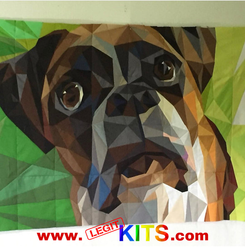 Margot the Boxer Quilt Top Kit