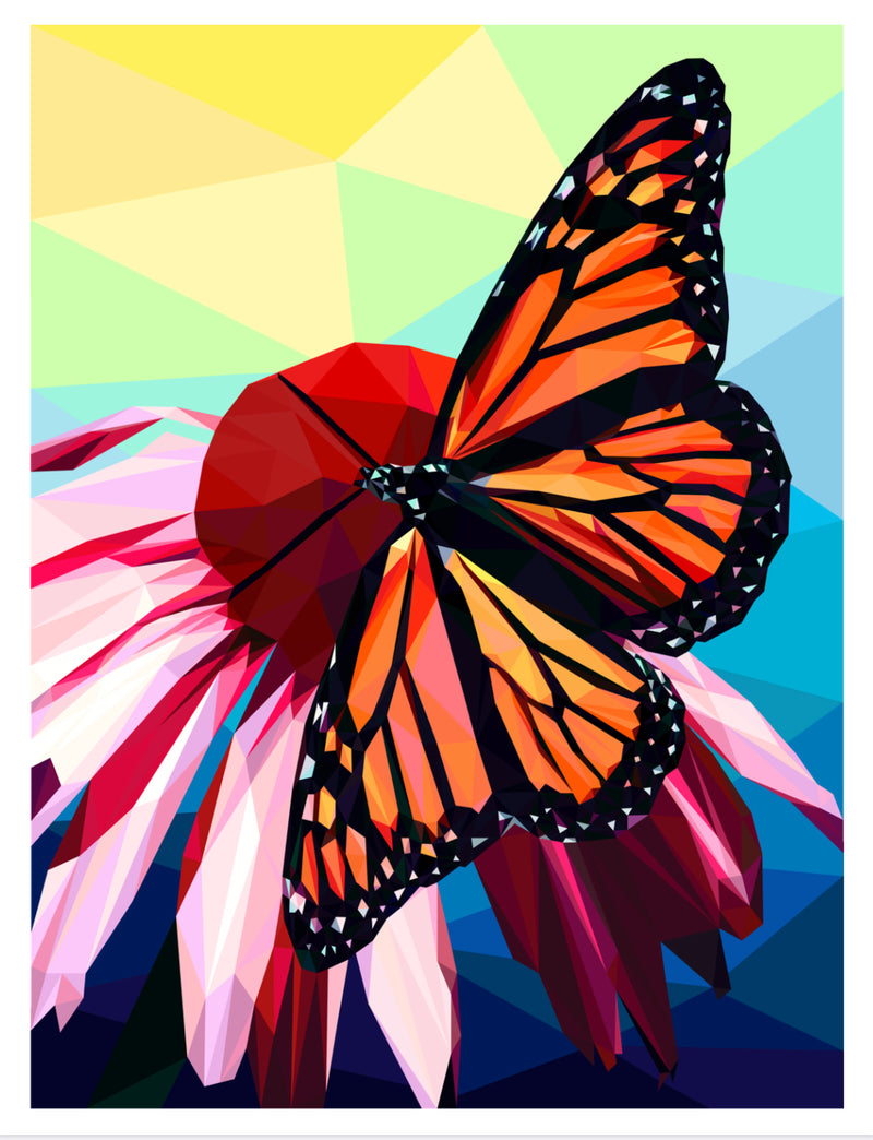 Legit Monarch Printed Pattern Only