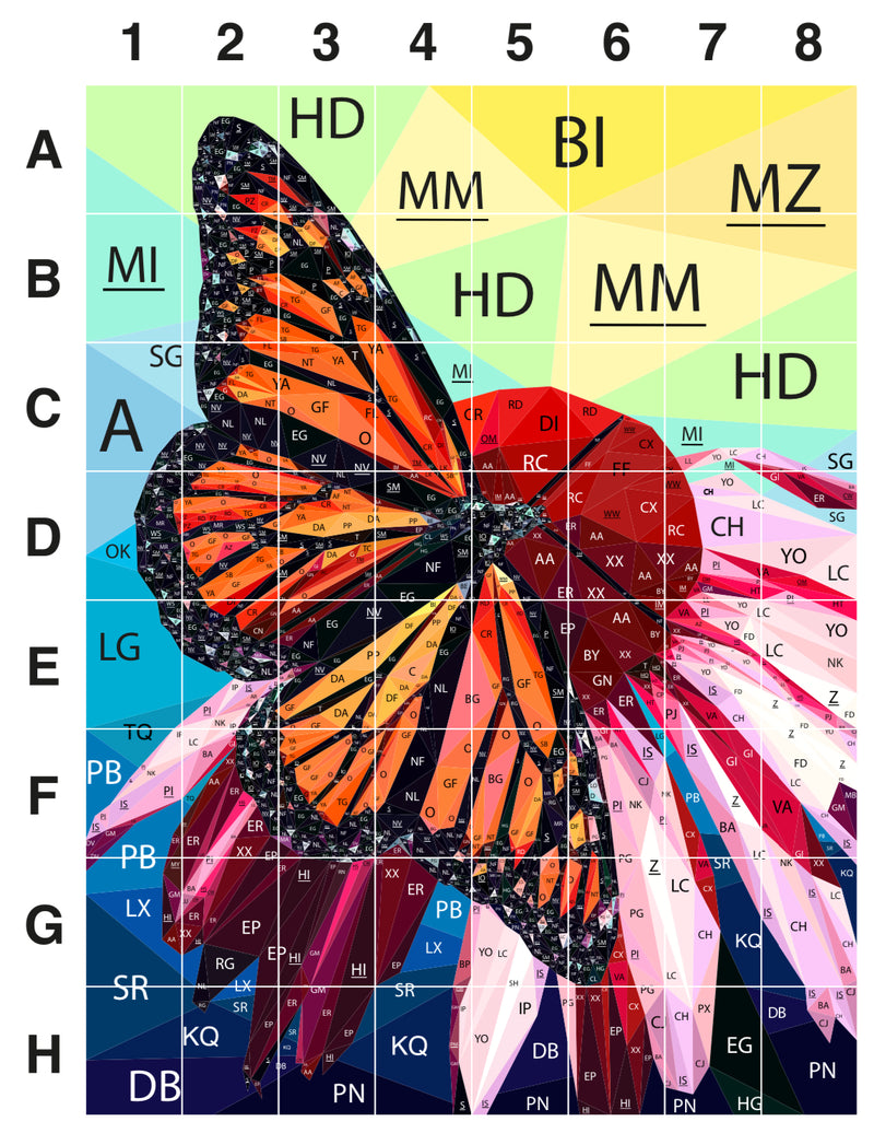 Legit Monarch Printed Pattern Only