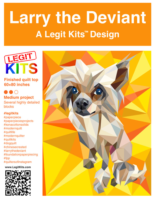 Larry the Deviant Quilt Top Kit